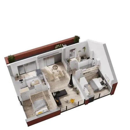 Daire De Ole School - Grosszugiges Loft Mit Kamin - Apt. 23 *